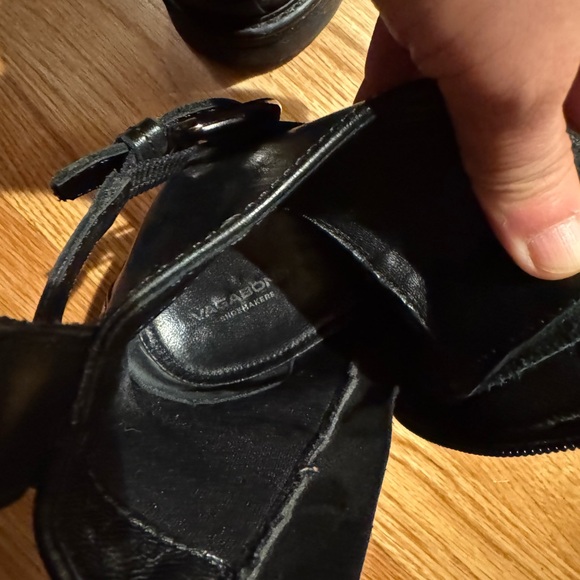 Vagabond Black Leather Ankle Combat Boots - Picture 4 of 7